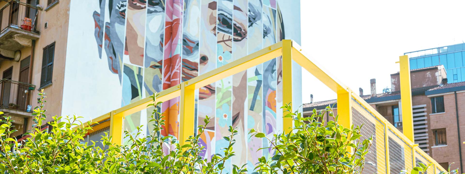 Building + trees