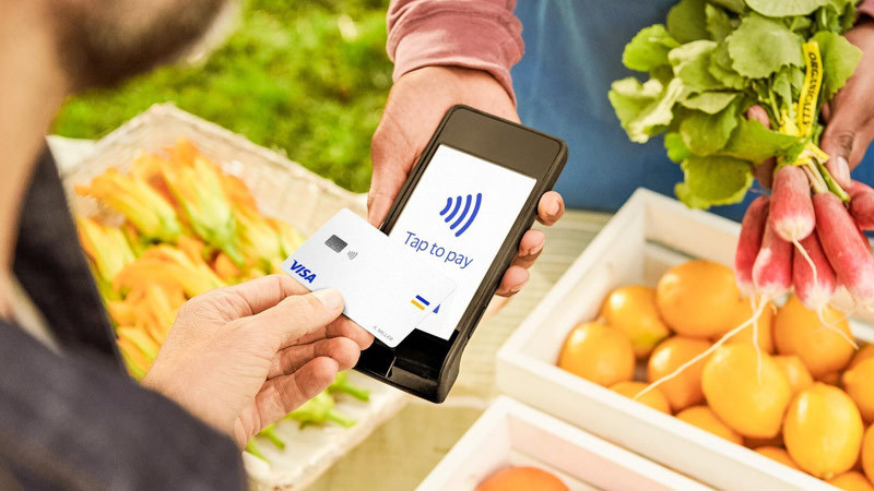contactless payment for fruit and vegetables